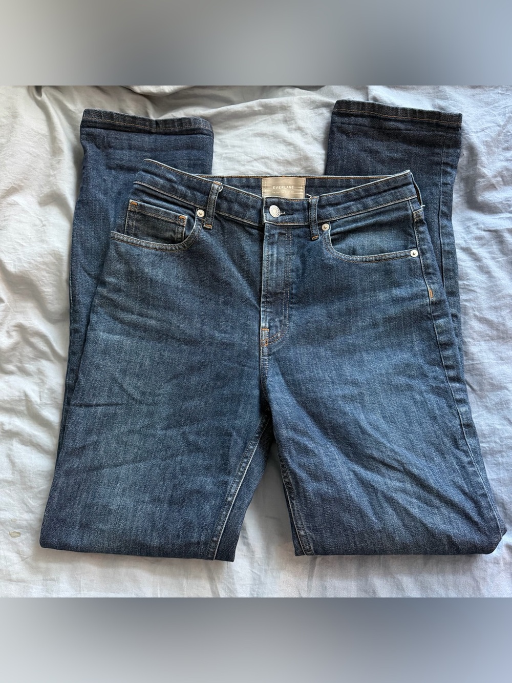 Everlane Womens High rise straight leg jeans